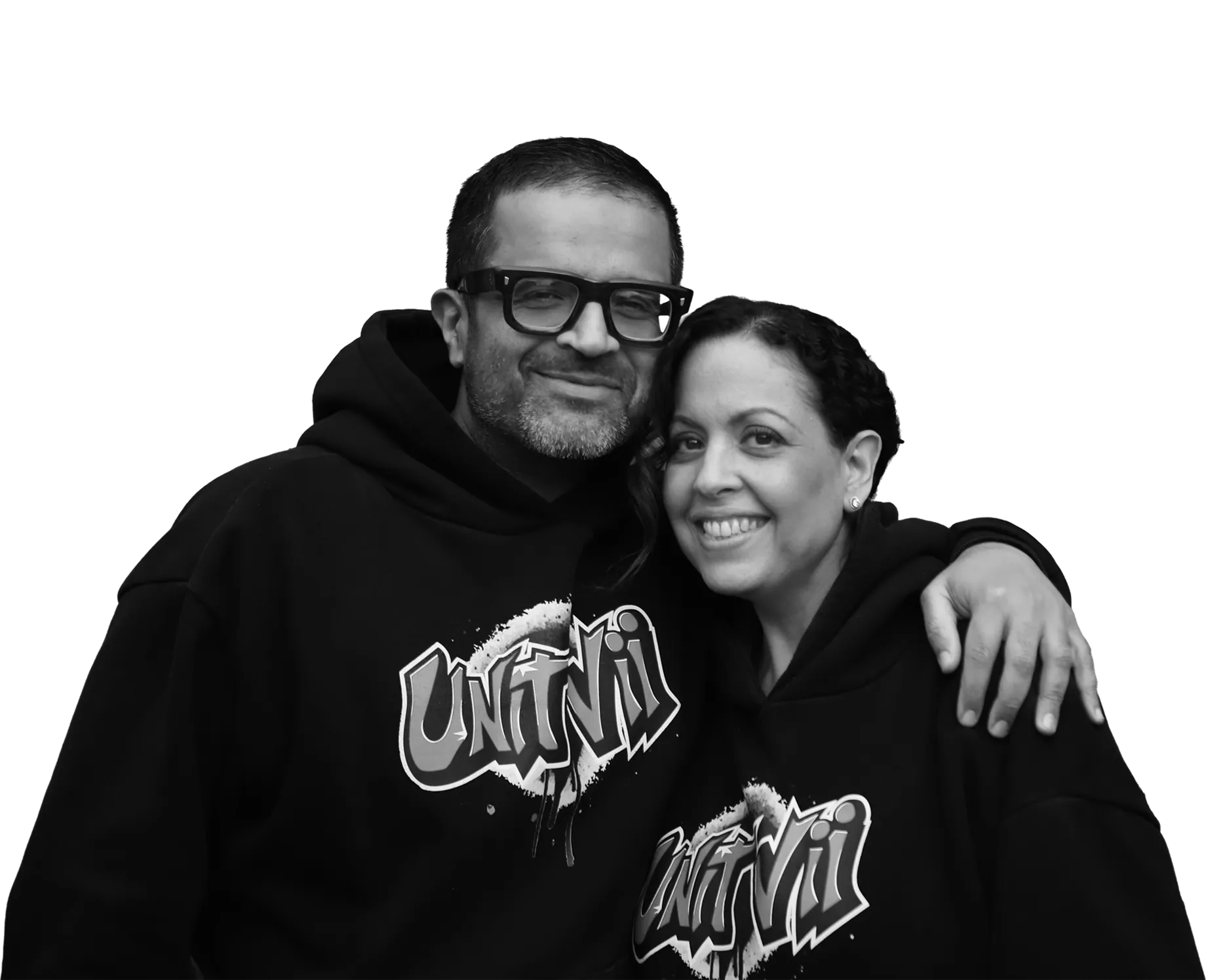 Raman and Zarina, founders of Unit Vii
