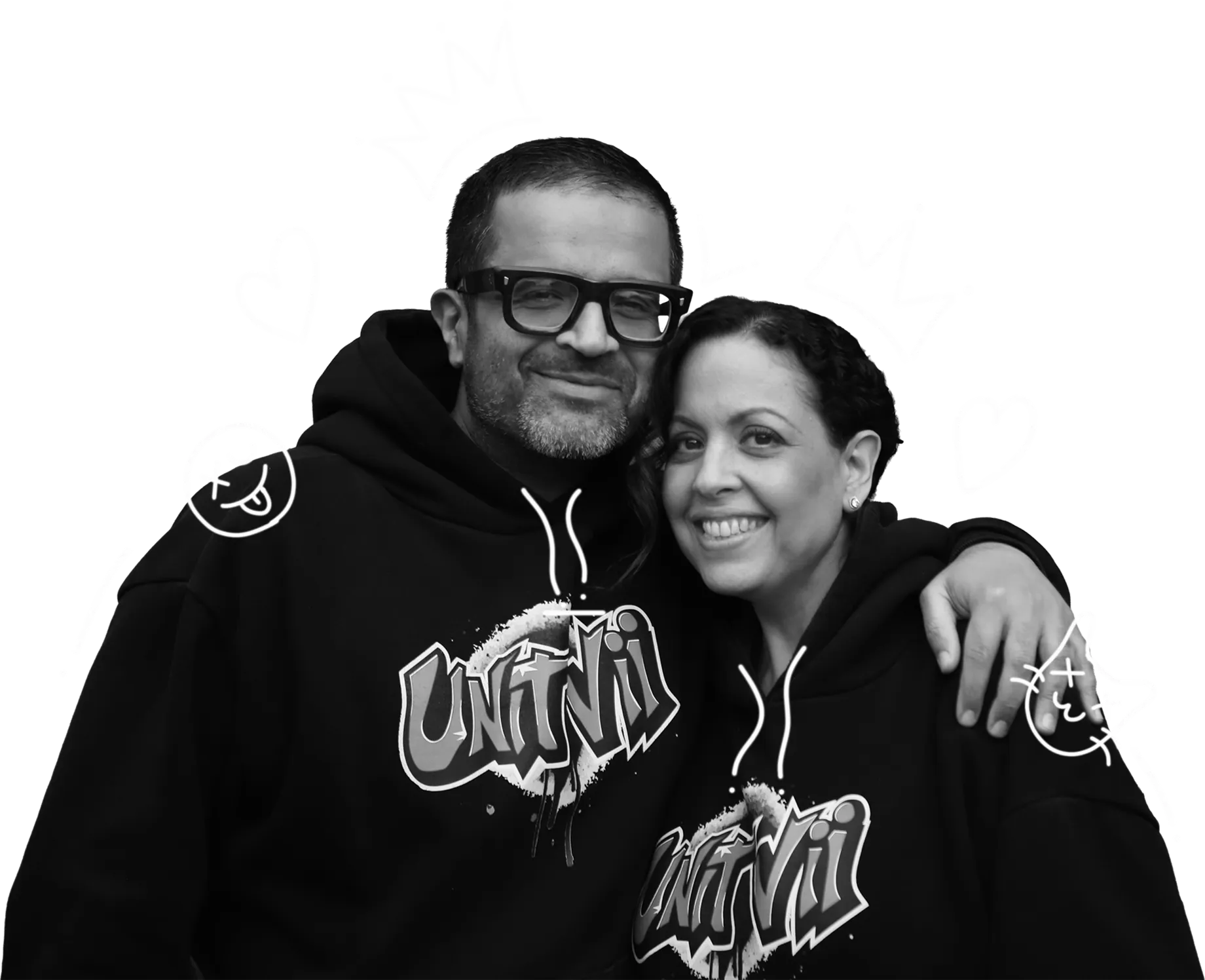 Raman and Zarina, founders of Unit Vii